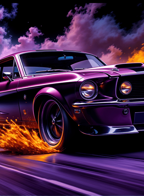 car, muscle car, shiny car, drag race, sports car