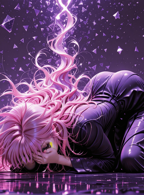 woman, hair, crystals