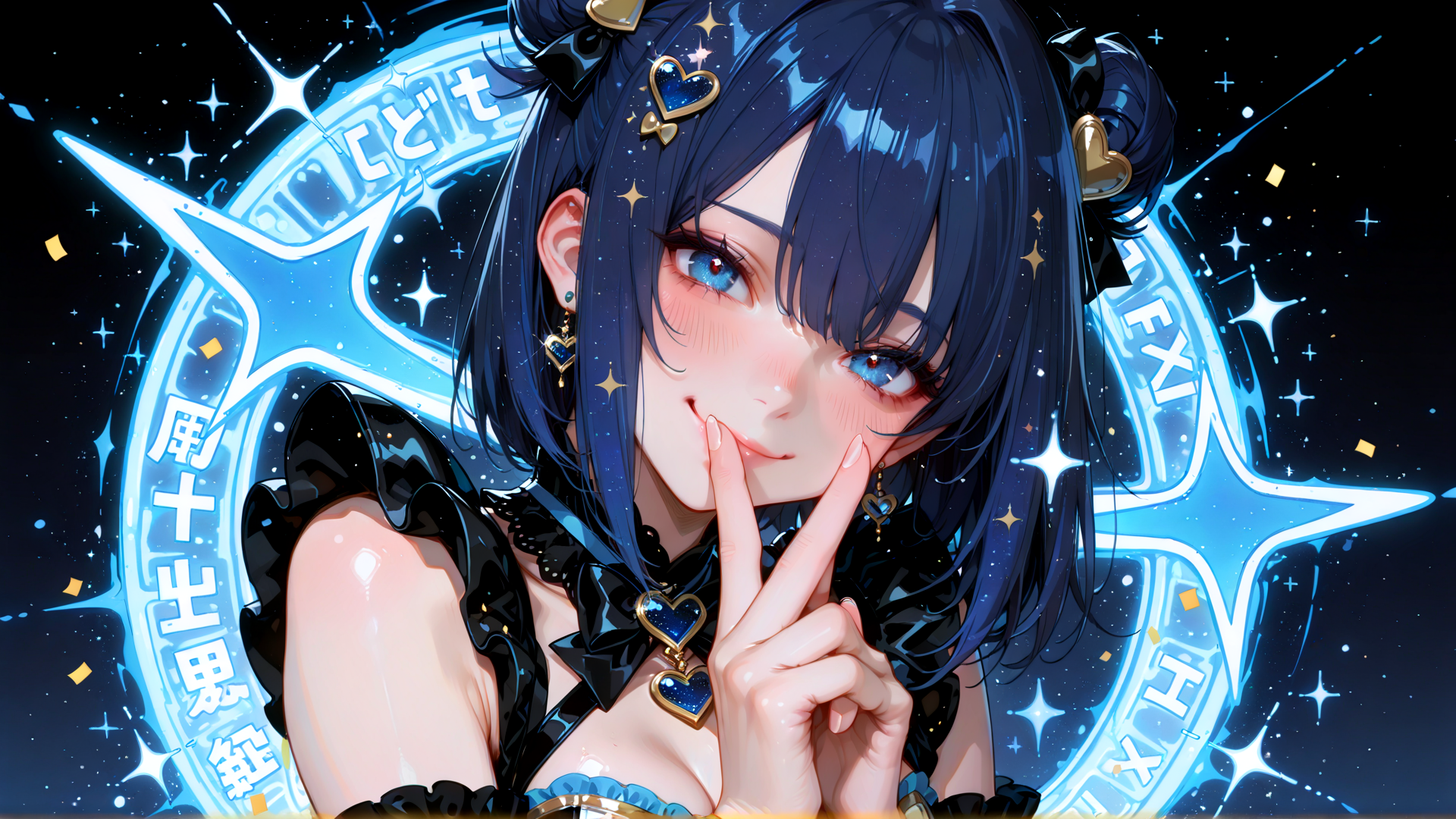 AI generated wallpaper featuring anime girl, girl, character