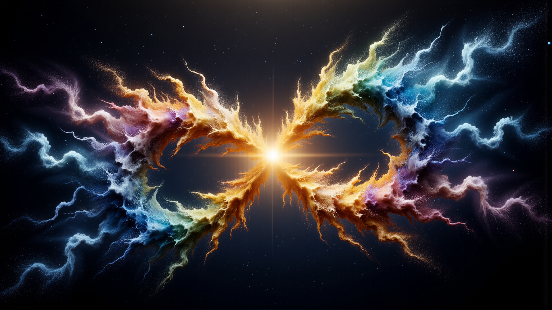 AI generated wallpaper featuring nebula, cosmos, galaxy