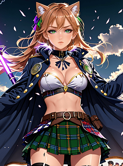 catgirl, mage, warrior