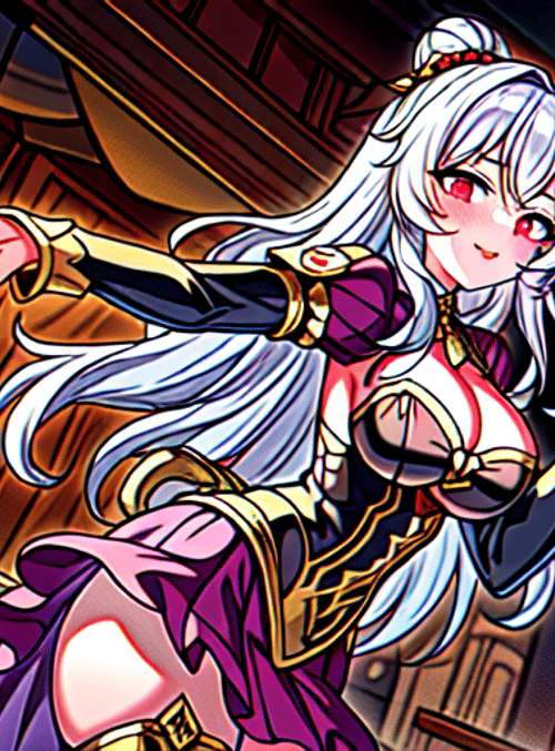anime girl, mage, noble