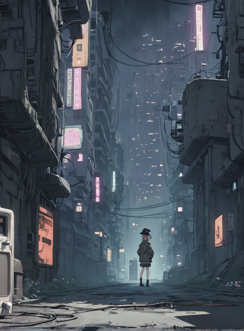 radio, girl, city