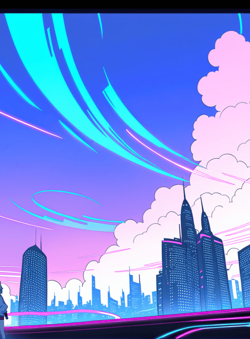 cityscape, character, building