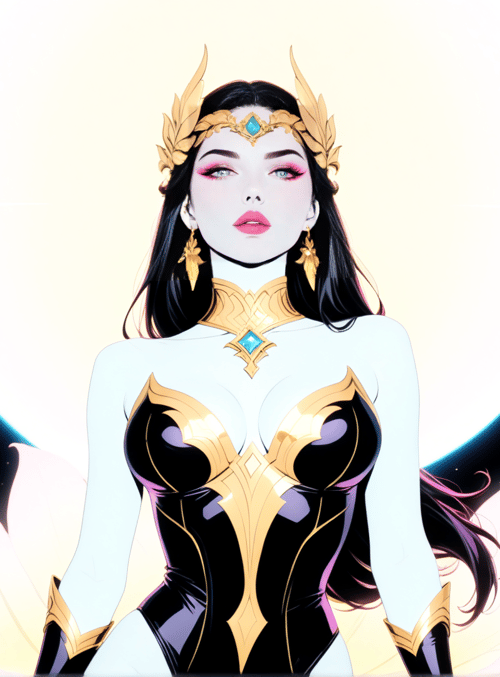 goddess, moon, wings