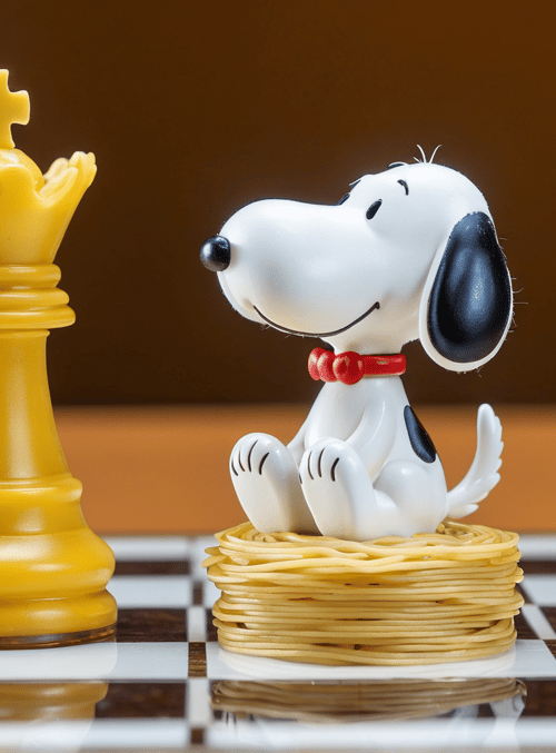 snoopy, chess queen, nest