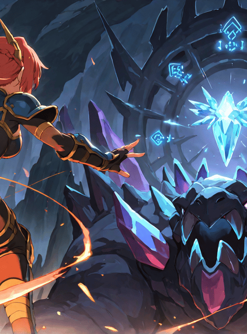 warrior, dragon, crystal, sword, ancient, archway, armor, golem, magic, orb