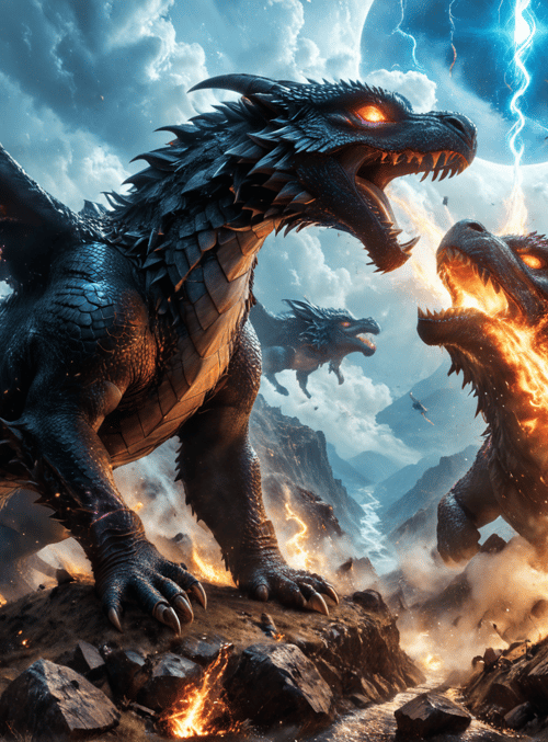 dragons, warrior