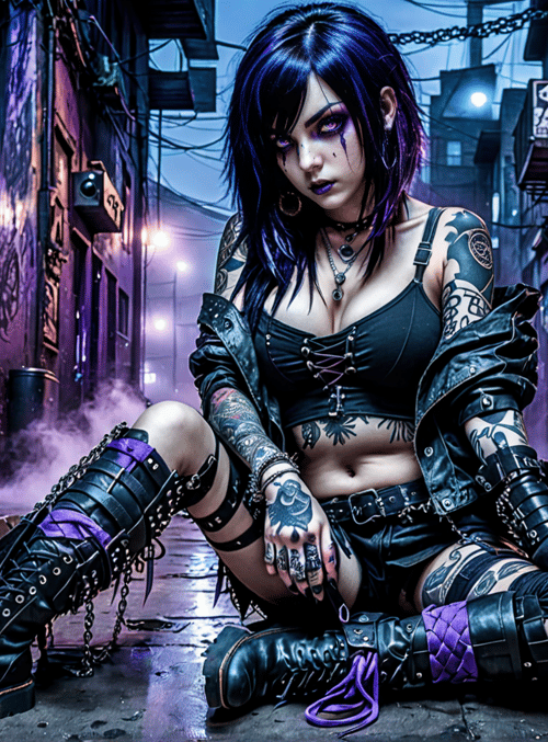 woman, punk, gamer