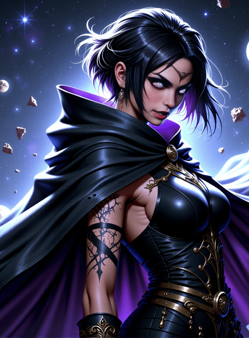woman, cosmic, fantasy