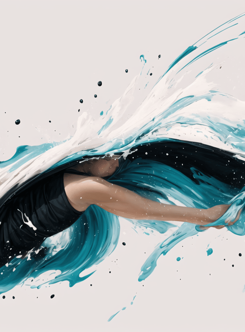 woman, water, splash
