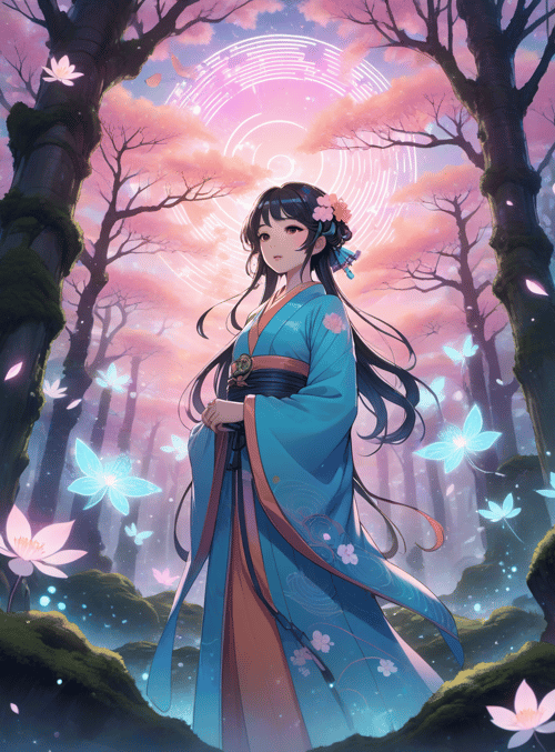 girl, butterfly, tree