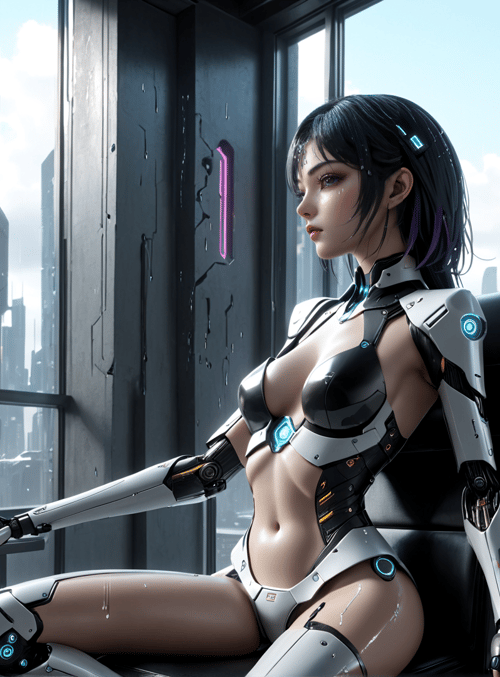 cyborg, robot, woman