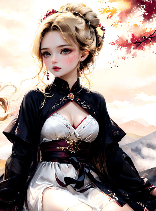 woman, nature, landscape