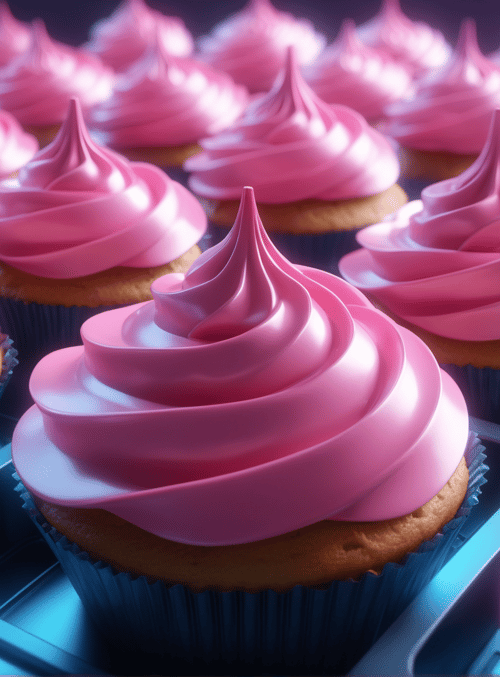 cupcakes, frosted, baked goods