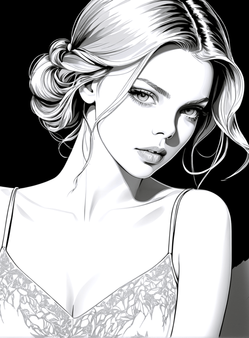 woman, lotus, hair, bra, flower