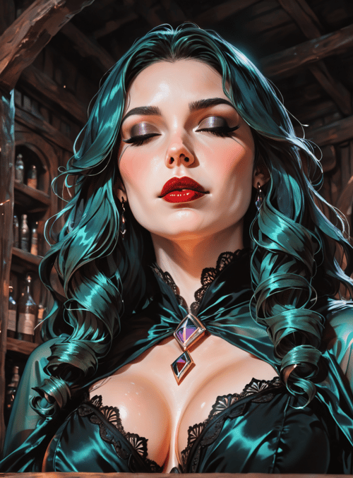 woman, witch, alchemist, bottles, flame, vial, laboratory, spells, candle, shelves