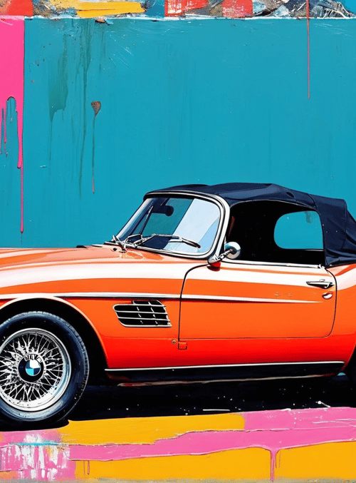 car, wall, paint, posters, street