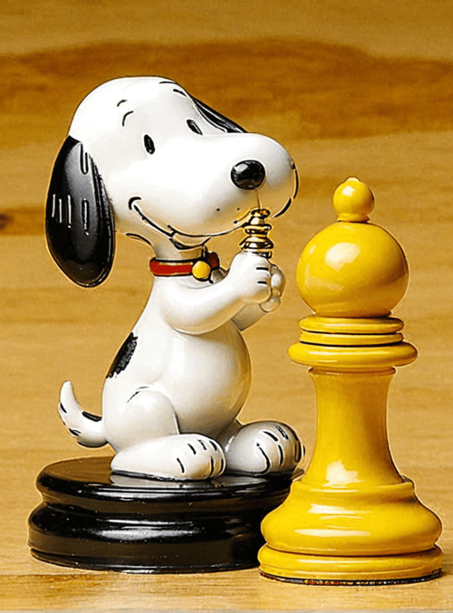 snoopy, chess piece, figurine