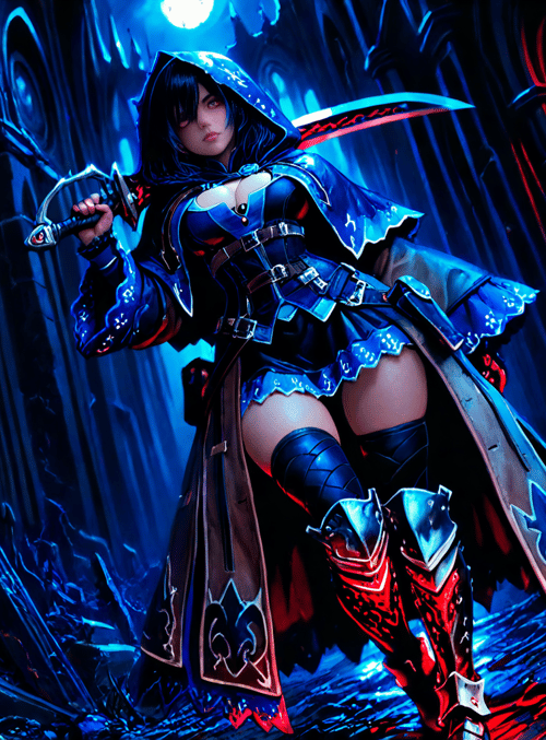 swordswoman, ninja, warrior