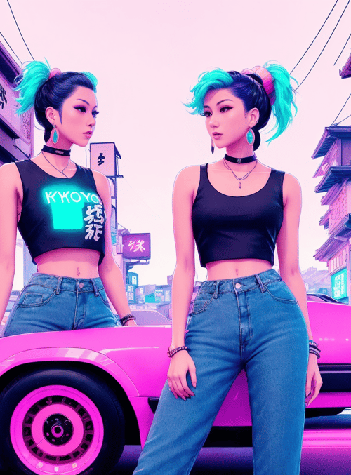 women, car
