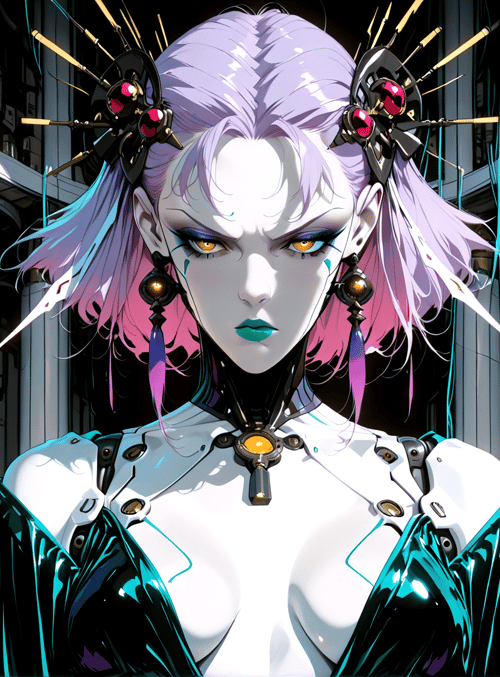 cyborg, female, robot, character, anime, person, figure, model, golem, entity