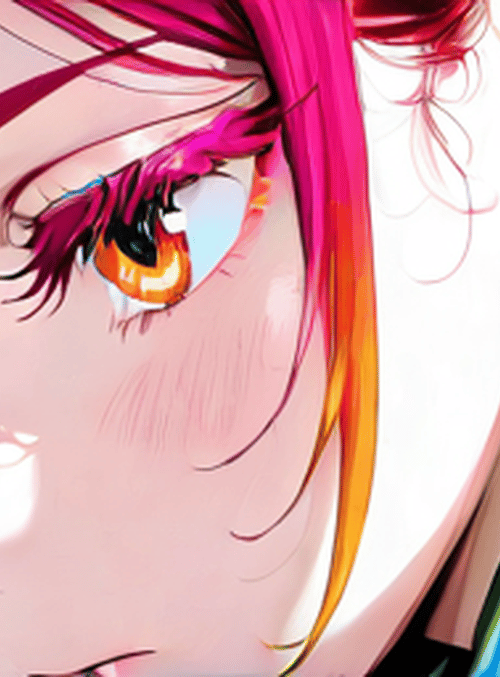 anime girl, character, hair, eyes, face