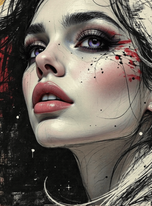 woman, face, hair, eyes