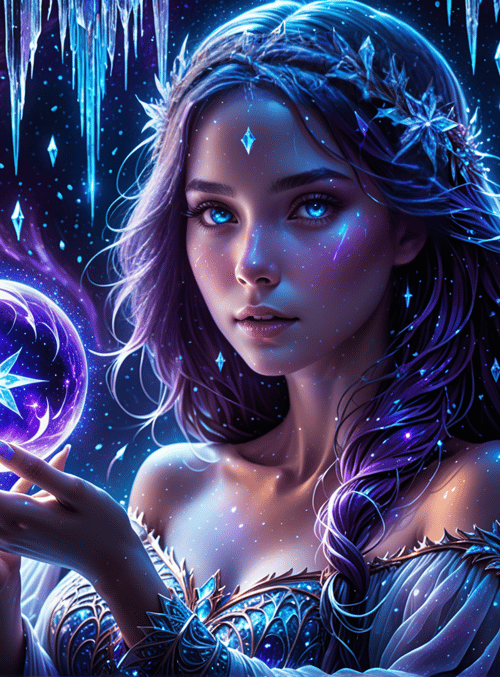 fairy, crystal, globe