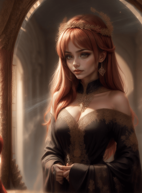 woman, mirror, dress