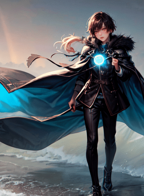 mage, character, gloved