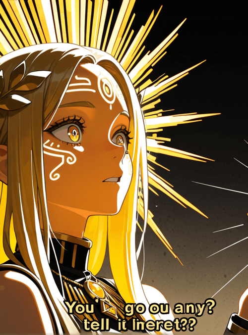 woman, goddess, hand, crown, sun rays