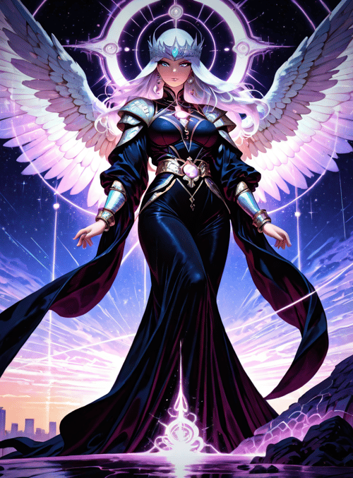 angel, queen, city