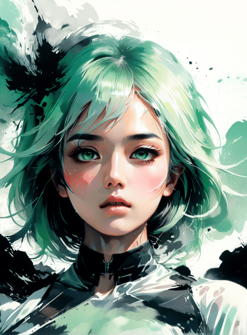woman, portrait, anime