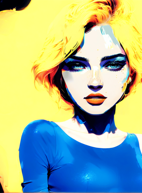woman, flame, art