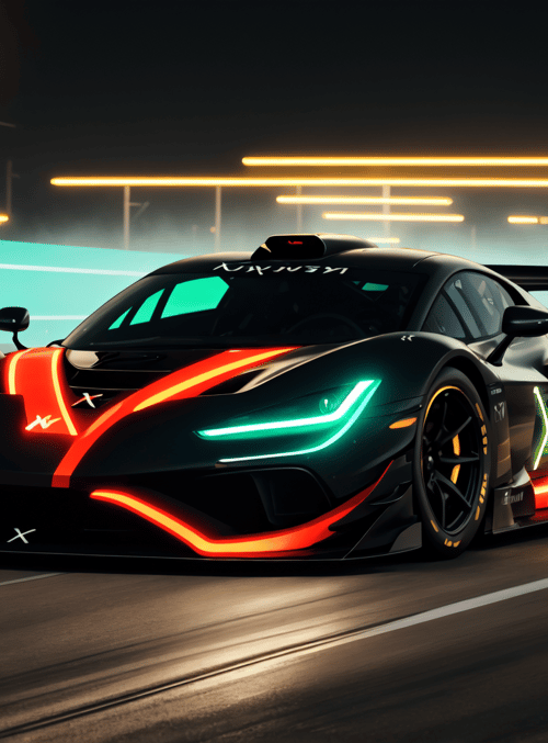 race car, sports car, supercar, hypercar, car, vehicle, automobile, track, road