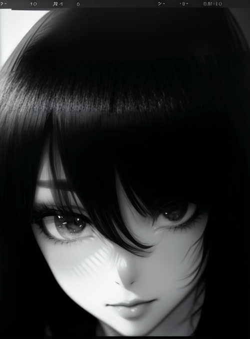 anime girl, hair, mirror