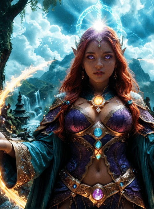 elf, mage, wizard