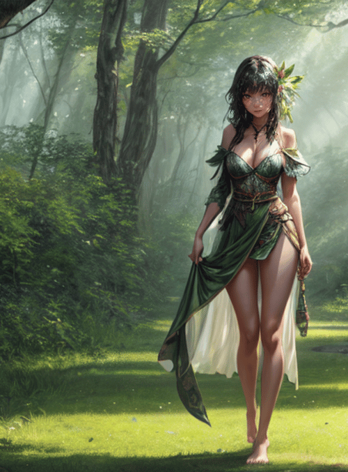 woman, nature, forest