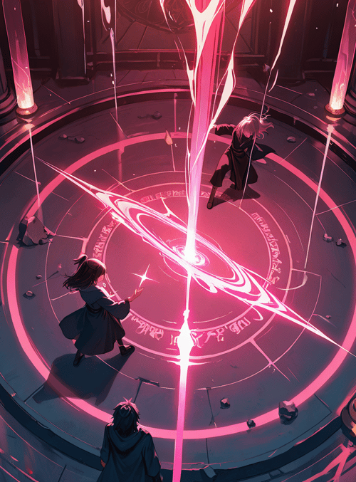 witch, magician, circle