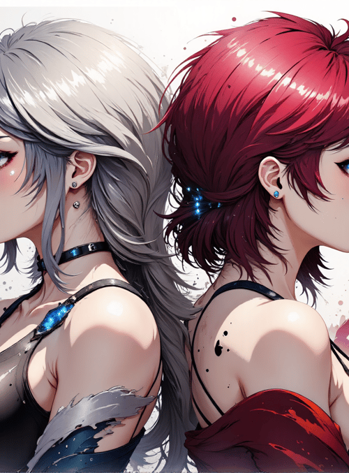 girls, anime, characters