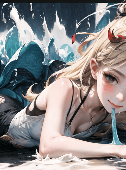girl, water, mermaid