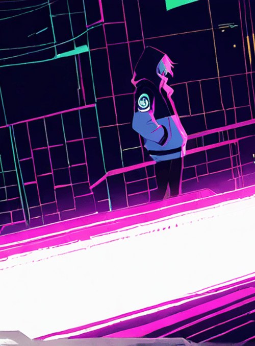 person, cyberpunk, robot