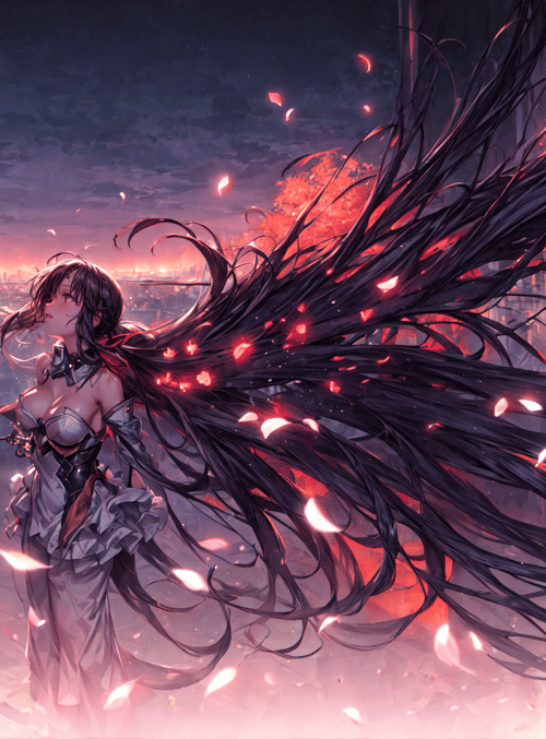 anime characters, woman, long hair