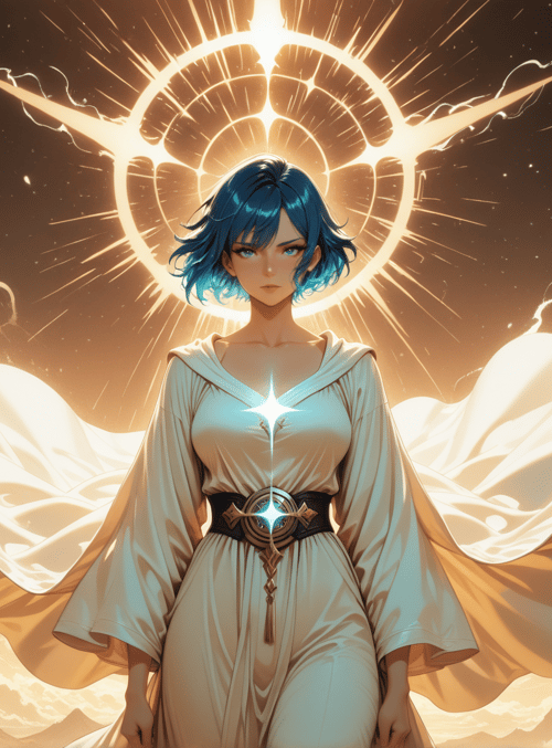 woman, angel, solar, light, radiance