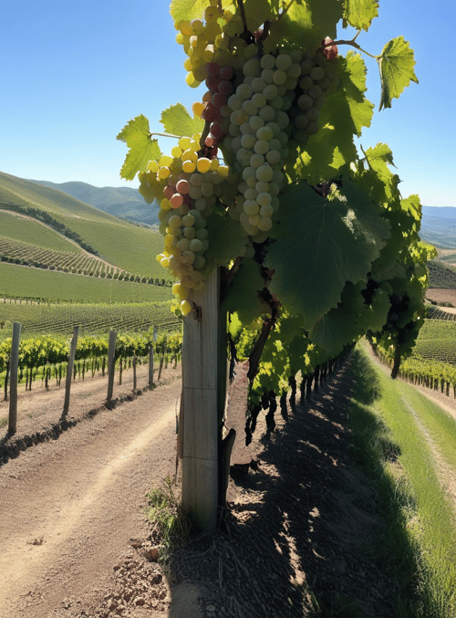 grapes, vineyard, hills