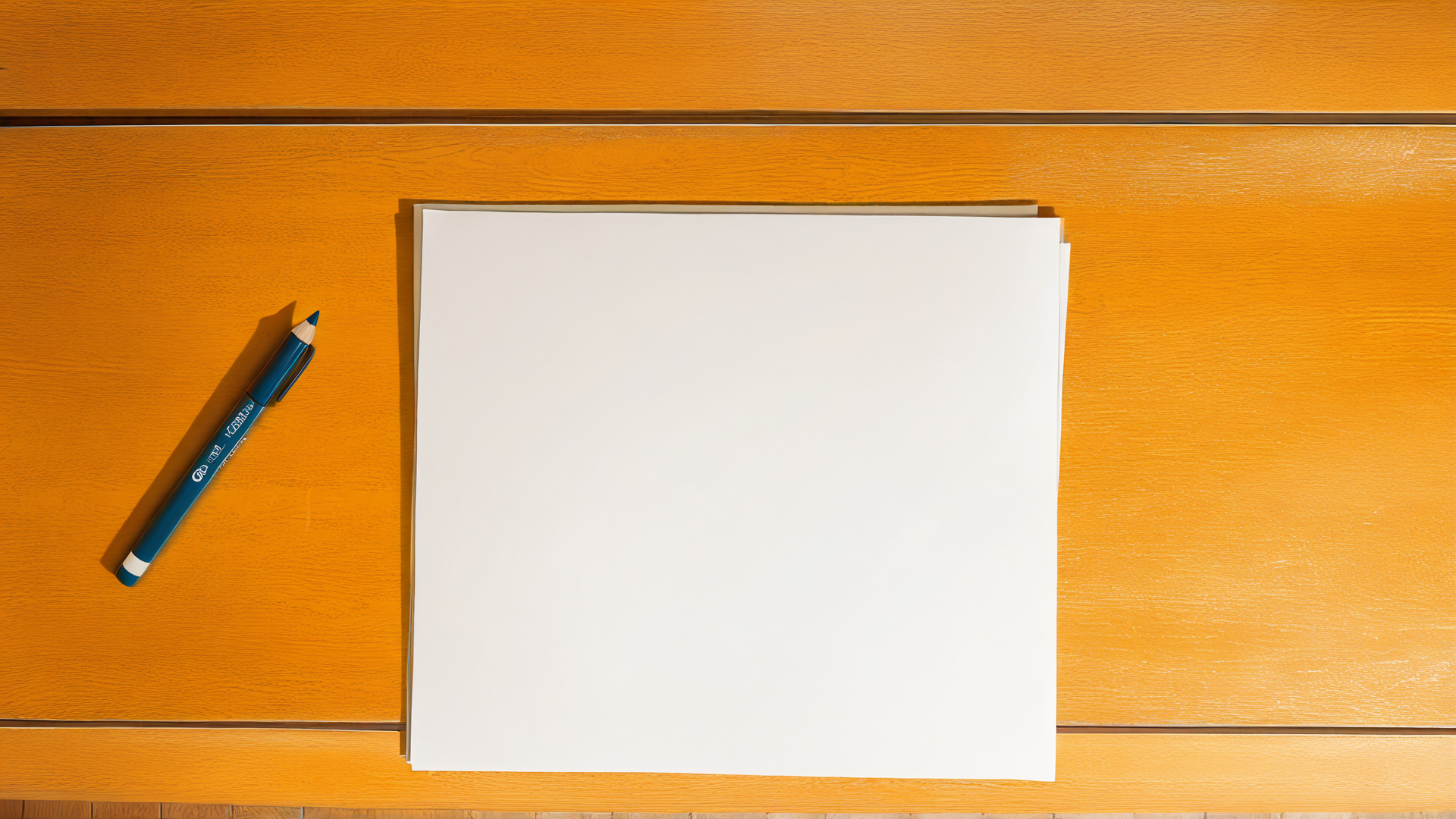 AI generated wallpaper featuring paper, pencil, desk