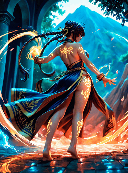 woman, goddess, magician