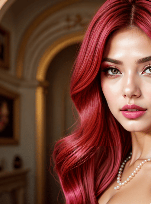 woman, hair, necklace