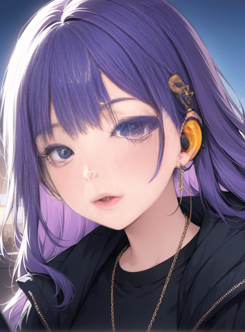 girl, anime, cityscape
